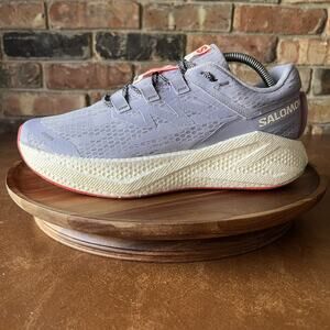 Salomon Aero Glide 3 Womens 10 Blue Cream Max Cushion Running Sneakers Shoes